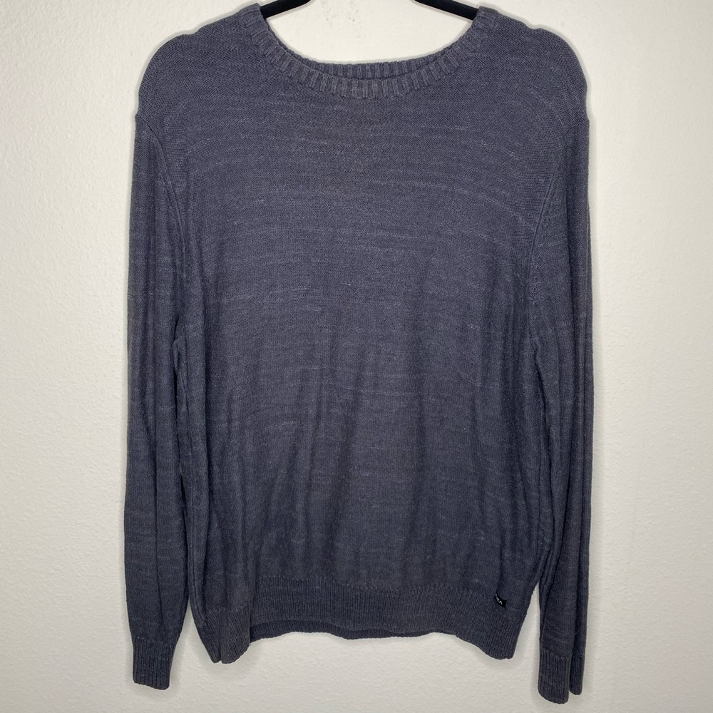 GREY RVCA CARDIGAN SWEATER